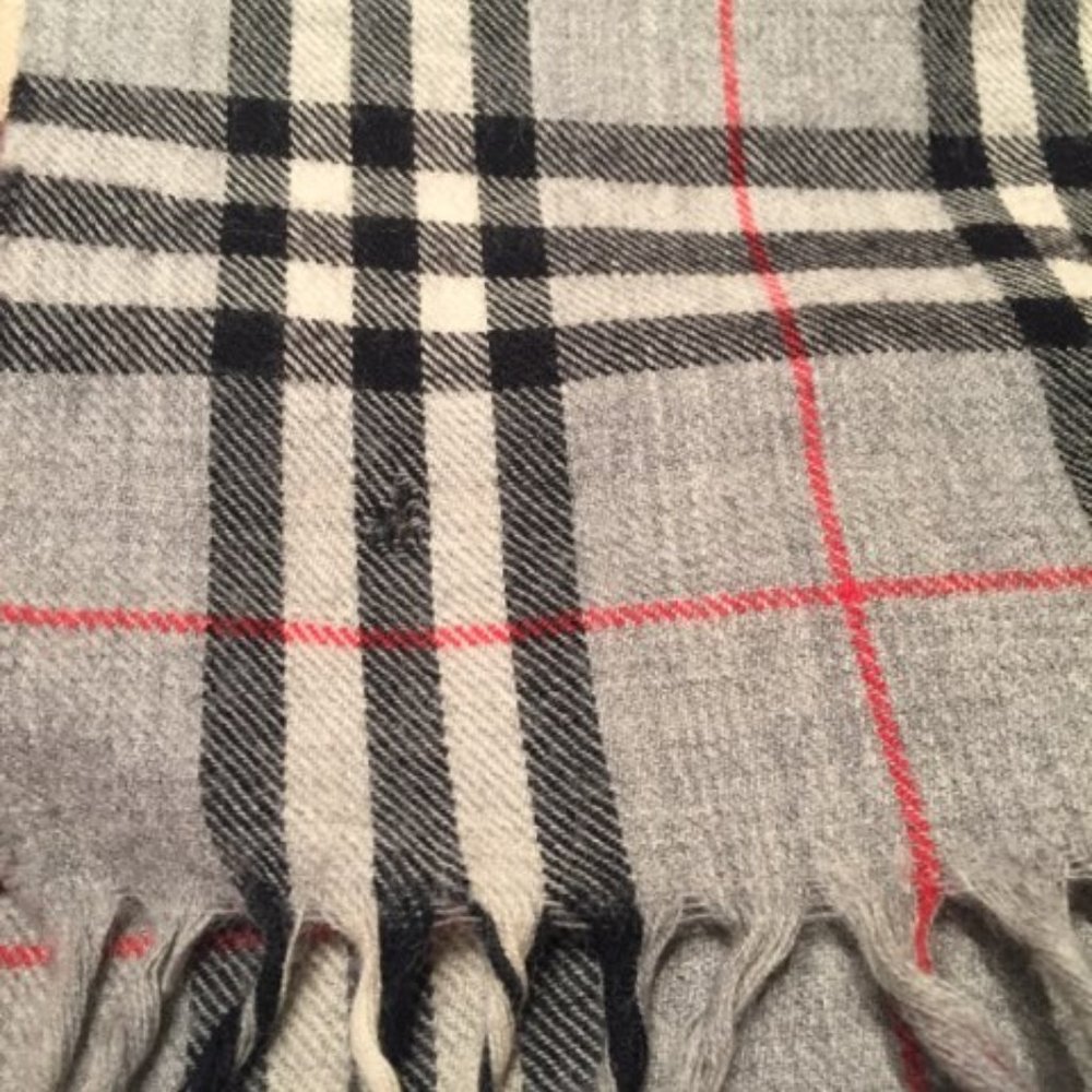 Wool Plaid Scarf - Picture 5 of 7